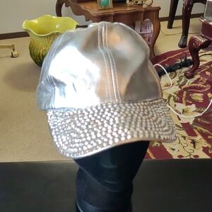 Magid Silver Metallic Embellish Hat